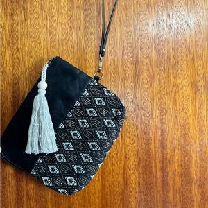 Black and White Patterned Women Bag